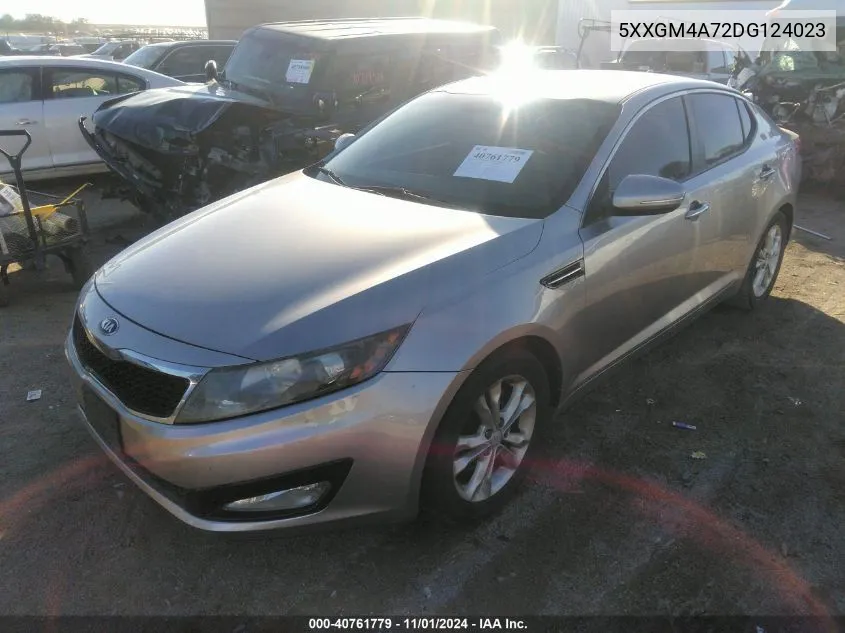 2013 Kia Optima Lx VIN: 5XXGM4A72DG124023 Lot: 40761779