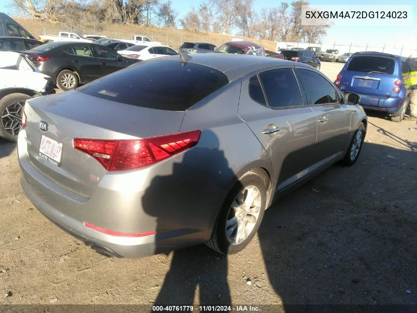 2013 Kia Optima Lx VIN: 5XXGM4A72DG124023 Lot: 40761779