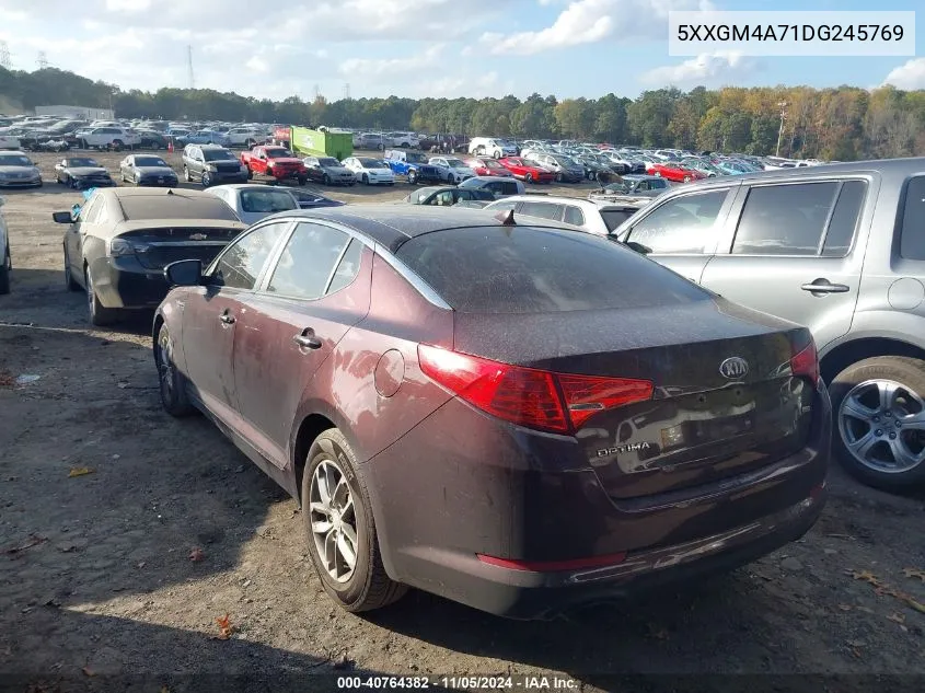 2013 Kia Optima Lx VIN: 5XXGM4A71DG245769 Lot: 40764382