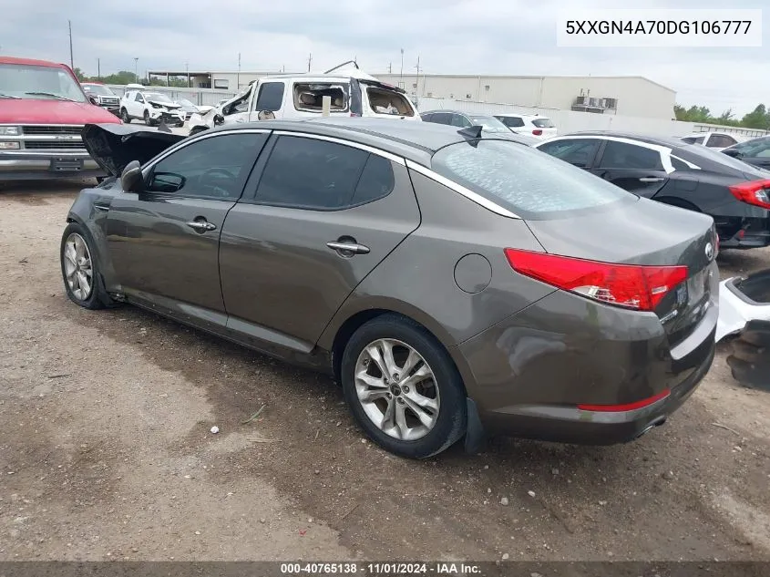 2013 Kia Optima Ex VIN: 5XXGN4A70DG106777 Lot: 40765138