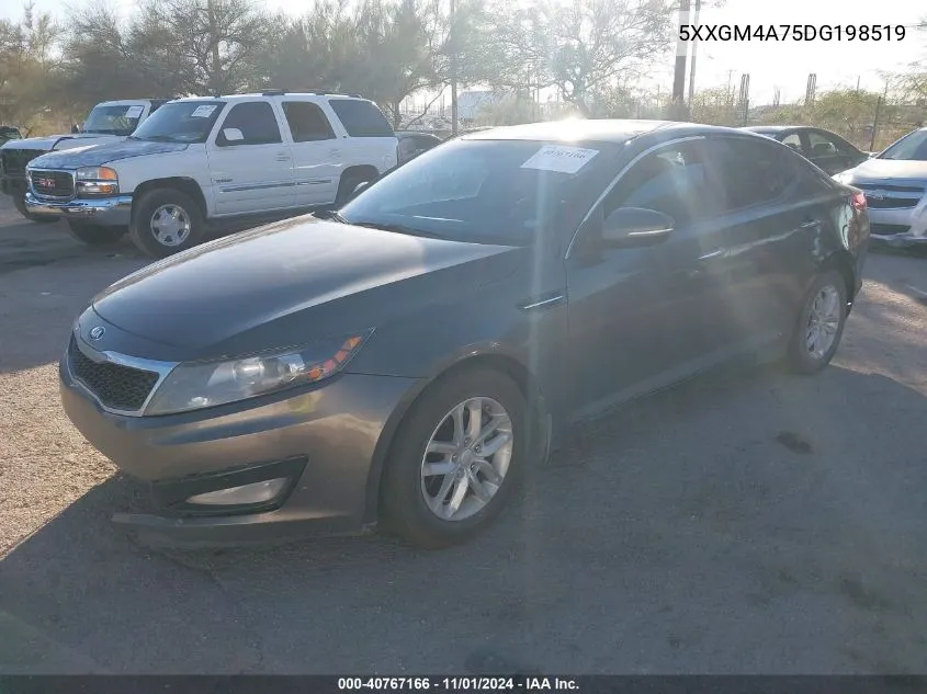 2013 Kia Optima Lx VIN: 5XXGM4A75DG198519 Lot: 40767166