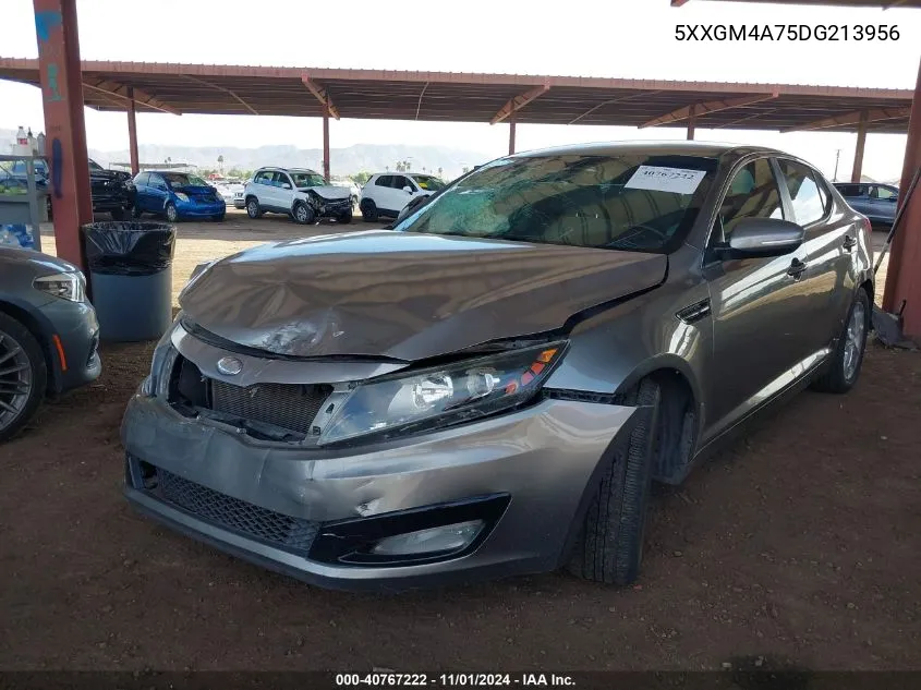 2013 Kia Optima Lx VIN: 5XXGM4A75DG213956 Lot: 40767222