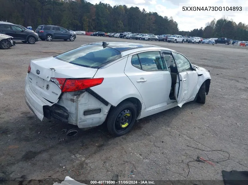 2013 Kia Optima Ex VIN: 5XXGN4A73DG104893 Lot: 40779590