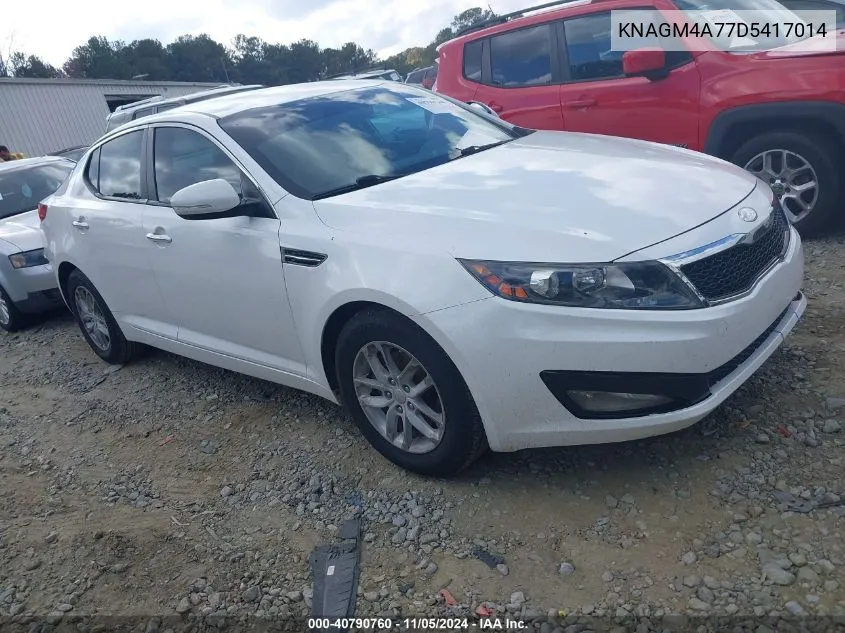 2013 Kia Optima Lx VIN: KNAGM4A77D5417014 Lot: 40790760