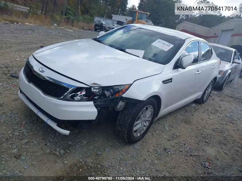 2013 Kia Optima Lx VIN: KNAGM4A77D5417014 Lot: 40790760