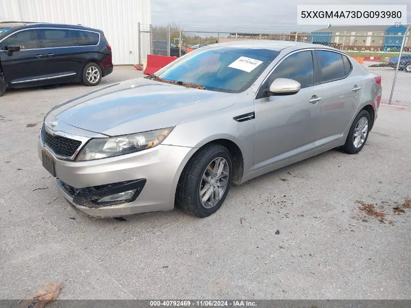 2013 Kia Optima Lx VIN: 5XXGM4A73DG093980 Lot: 40792469