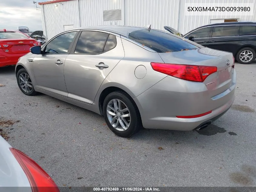 2013 Kia Optima Lx VIN: 5XXGM4A73DG093980 Lot: 40792469