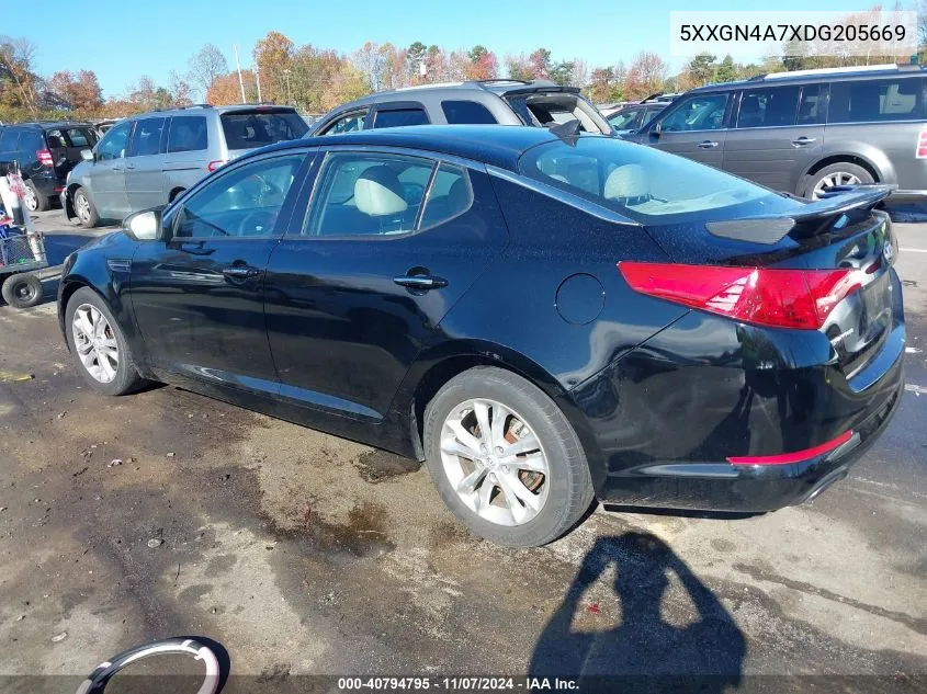 2013 Kia Optima Ex VIN: 5XXGN4A7XDG205669 Lot: 40794795