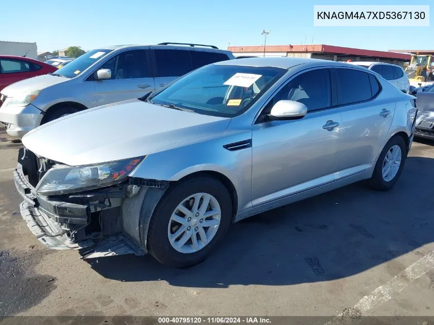 2013 Kia Optima Lx VIN: KNAGM4A7XD5367130 Lot: 40795120