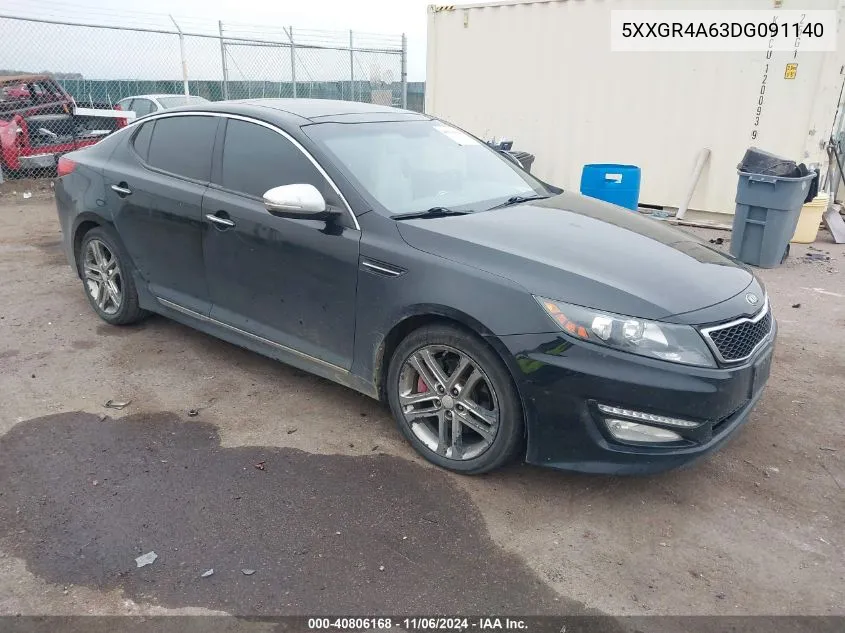 2013 Kia Optima Sx VIN: 5XXGR4A63DG091140 Lot: 40806168