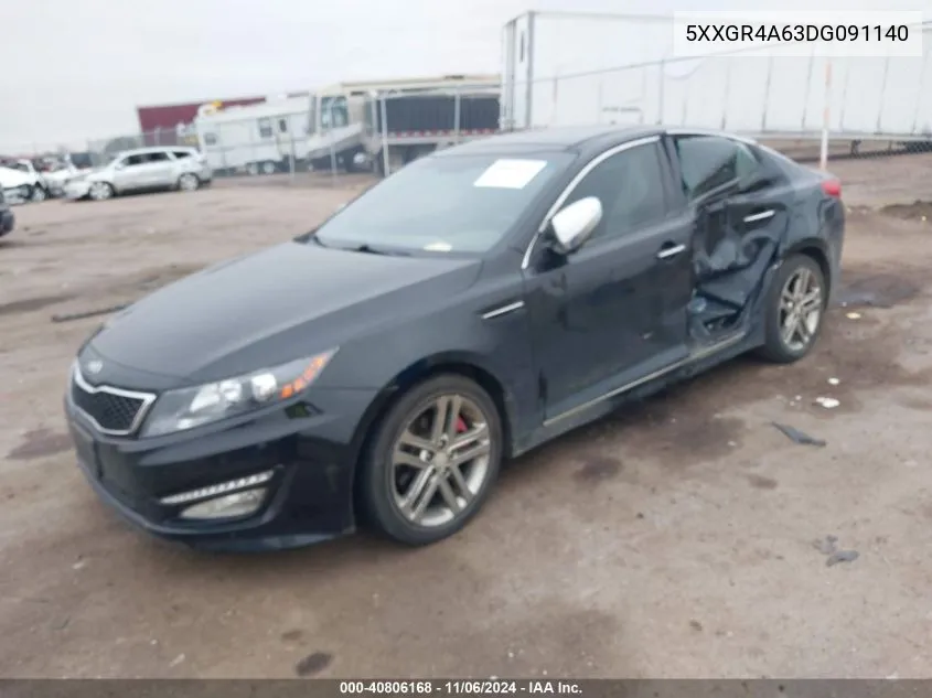 2013 Kia Optima Sx VIN: 5XXGR4A63DG091140 Lot: 40806168