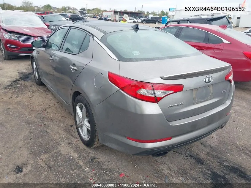 2013 Kia Optima Sx VIN: 5XXGR4A64DG106552 Lot: 40809083