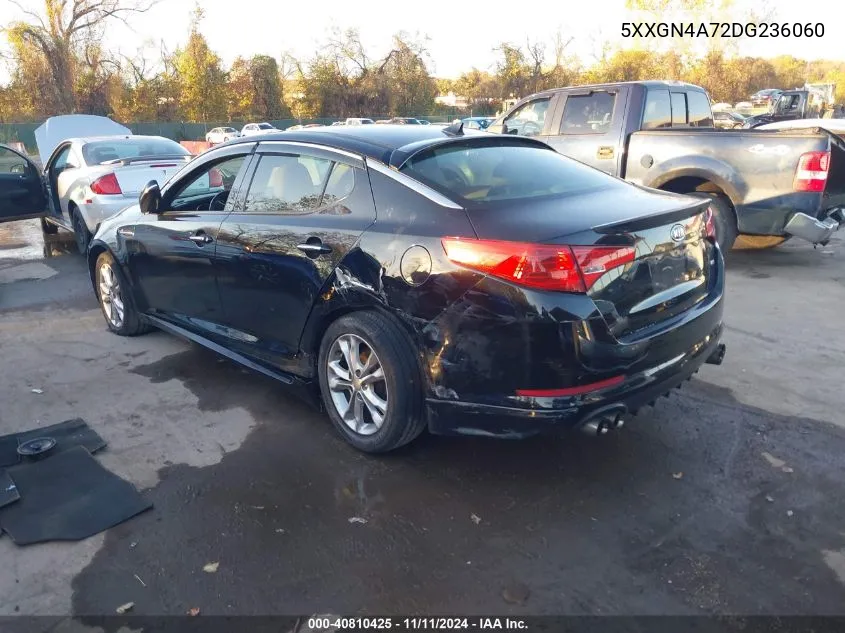 2013 Kia Optima Ex VIN: 5XXGN4A72DG236060 Lot: 40810425