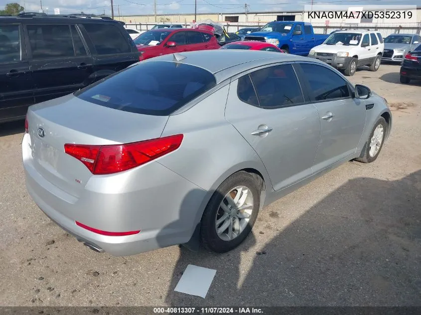 2013 Kia Optima Lx VIN: KNAGM4A7XD5352319 Lot: 40813307