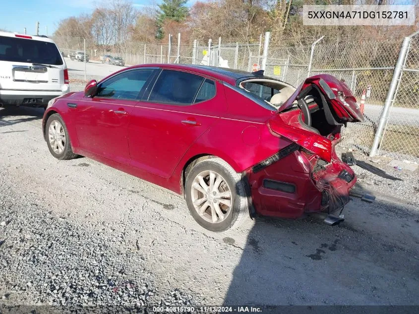 5XXGN4A71DG152781 2013 Kia Optima Ex