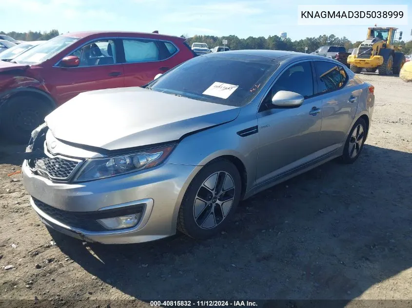 2013 Kia Optima Hybrid Ex VIN: KNAGM4AD3D5038999 Lot: 40815832