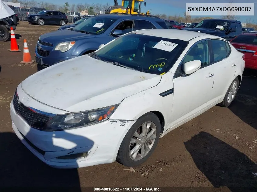 2013 Kia Optima Lx VIN: 5XXGM4A7XDG090087 Lot: 40816622