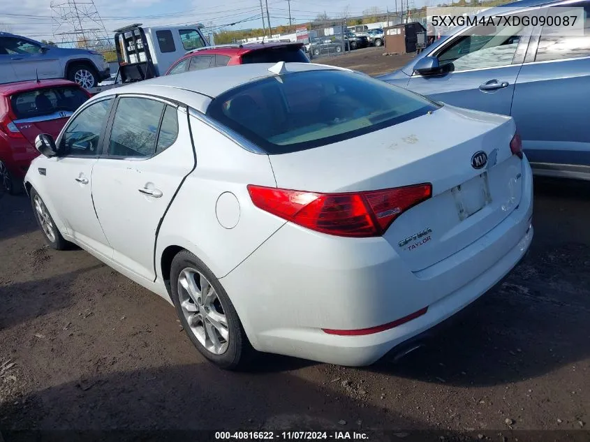 2013 Kia Optima Lx VIN: 5XXGM4A7XDG090087 Lot: 40816622