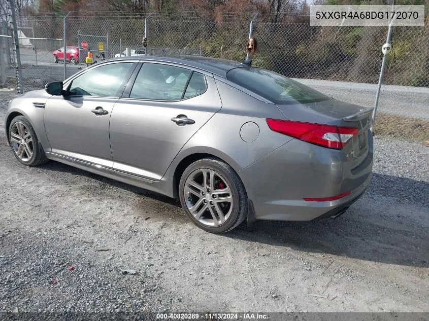 2013 Kia Optima Sx VIN: 5XXGR4A68DG172070 Lot: 40820289