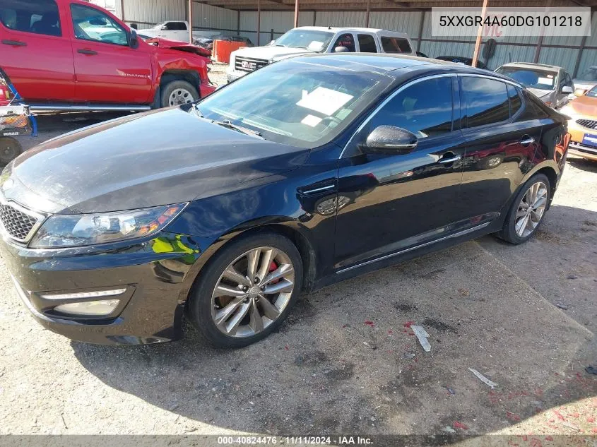 2013 Kia Optima Sx VIN: 5XXGR4A60DG101218 Lot: 40824476