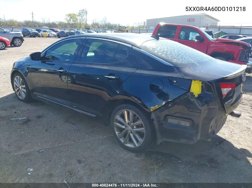 2013 Kia Optima Sx VIN: 5XXGR4A60DG101218 Lot: 40824476