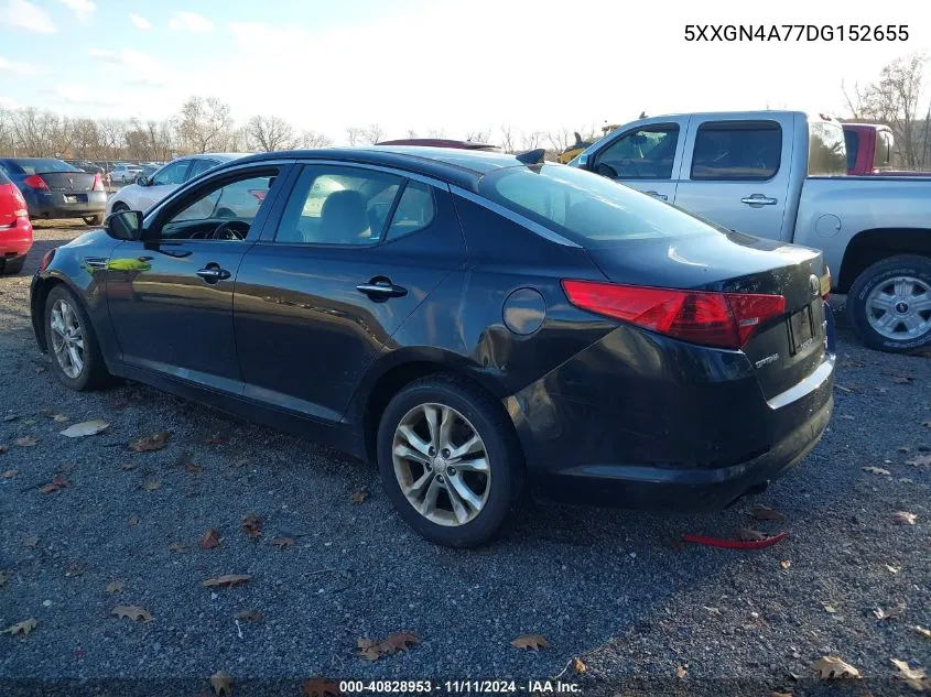 2013 Kia Optima Ex VIN: 5XXGN4A77DG152655 Lot: 40828953