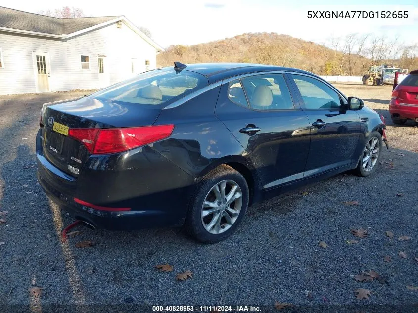 2013 Kia Optima Ex VIN: 5XXGN4A77DG152655 Lot: 40828953