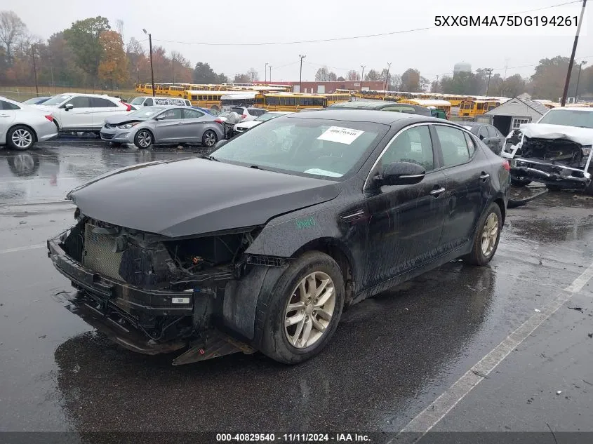 2013 Kia Optima Lx VIN: 5XXGM4A75DG194261 Lot: 40829540