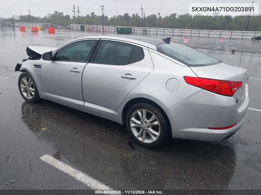 2013 Kia Optima Ex VIN: 5XXGN4A71DG203891 Lot: 40830808