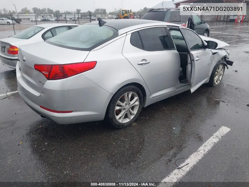 2013 Kia Optima Ex VIN: 5XXGN4A71DG203891 Lot: 40830808