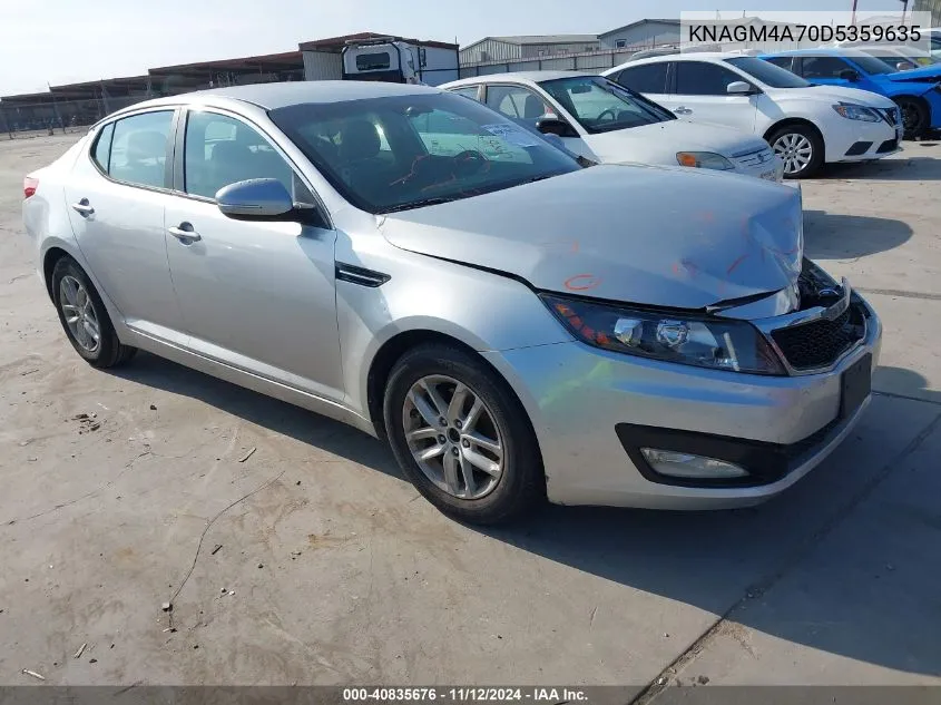 2013 Kia Optima Lx VIN: KNAGM4A70D5359635 Lot: 40835676