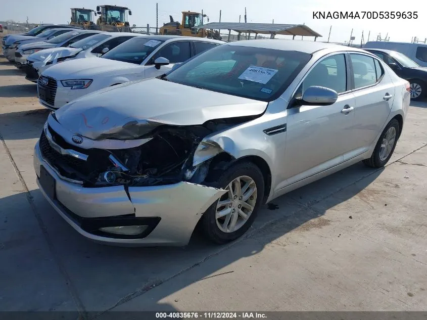 2013 Kia Optima Lx VIN: KNAGM4A70D5359635 Lot: 40835676