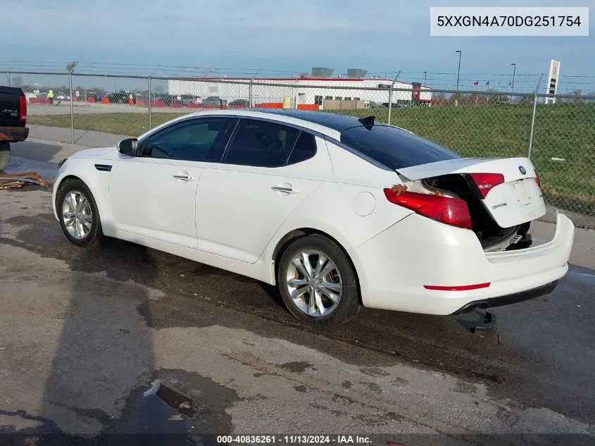 5XXGN4A70DG251754 2013 Kia Optima Ex