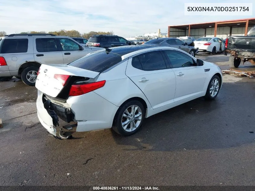 5XXGN4A70DG251754 2013 Kia Optima Ex