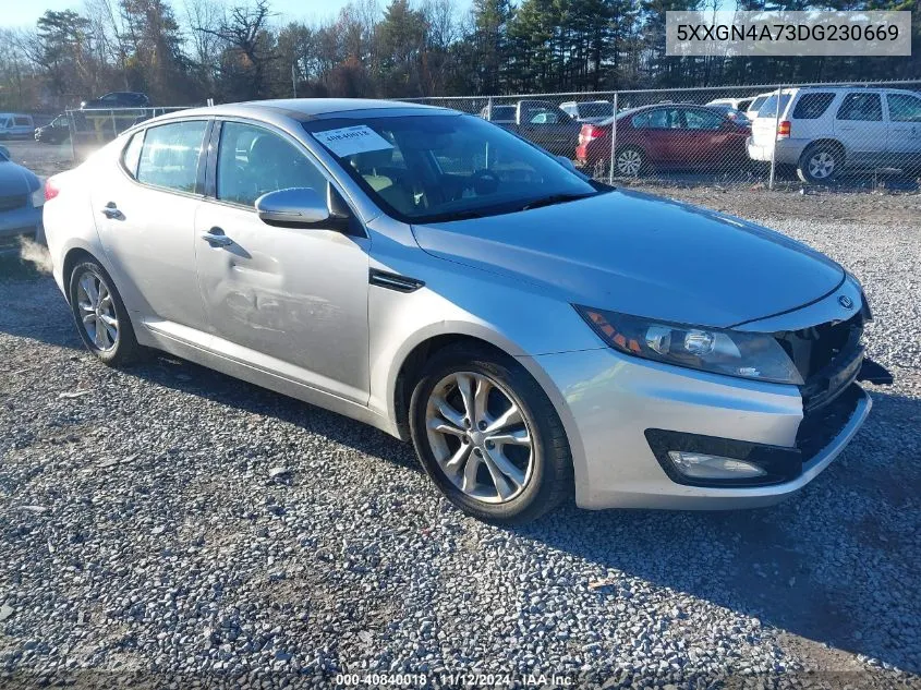 2013 Kia Optima Ex VIN: 5XXGN4A73DG230669 Lot: 40840018