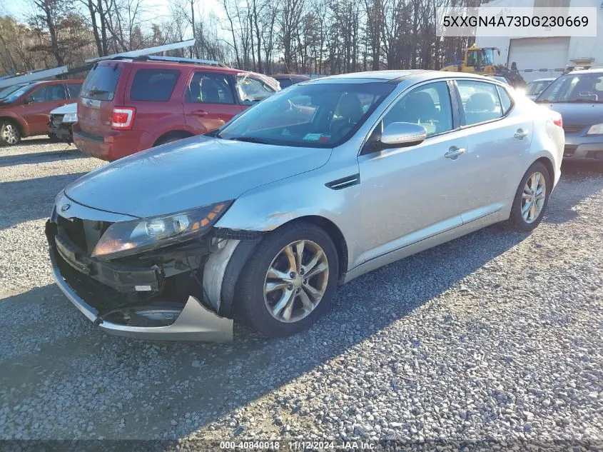 2013 Kia Optima Ex VIN: 5XXGN4A73DG230669 Lot: 40840018