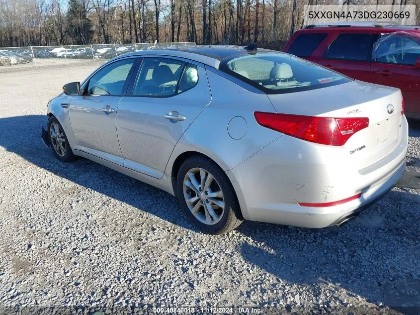 2013 Kia Optima Ex VIN: 5XXGN4A73DG230669 Lot: 40840018