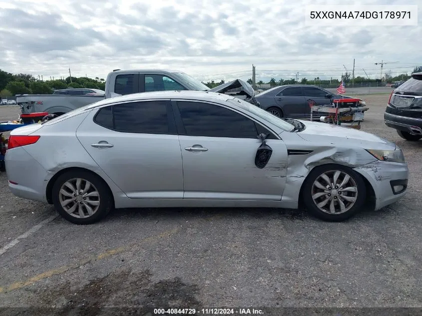 2013 Kia Optima Ex VIN: 5XXGN4A74DG178971 Lot: 40844729