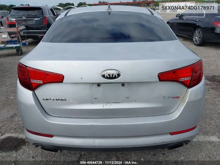 2013 Kia Optima Ex VIN: 5XXGN4A74DG178971 Lot: 40844729