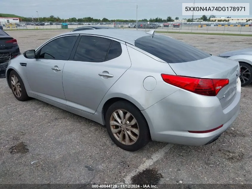 2013 Kia Optima Ex VIN: 5XXGN4A74DG178971 Lot: 40844729