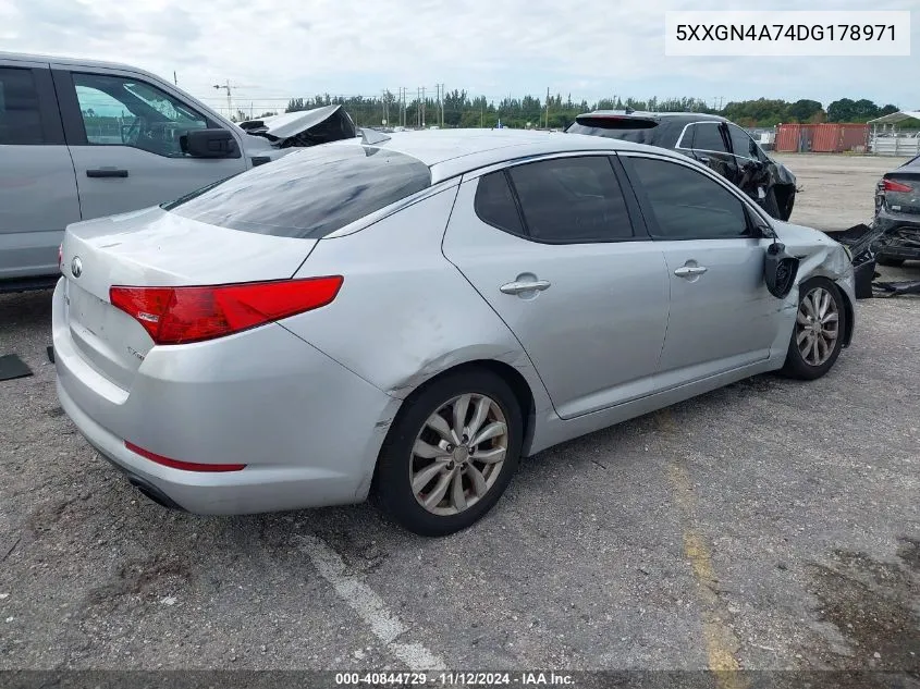 2013 Kia Optima Ex VIN: 5XXGN4A74DG178971 Lot: 40844729