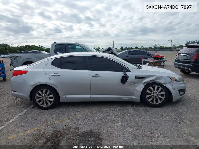 2013 Kia Optima Ex VIN: 5XXGN4A74DG178971 Lot: 40844729