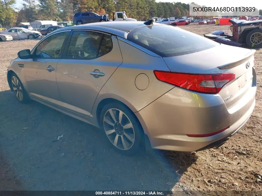 2013 Kia Optima Sx VIN: 5XXGR4A68DG113939 Lot: 40854711