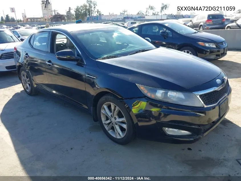 2013 Kia Optima Ex VIN: 5XXGN4A72DG211059 Lot: 40856342