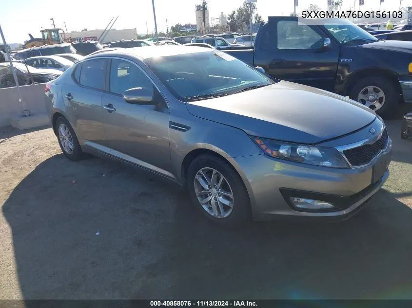 2013 Kia Optima Lx VIN: 5XXGM4A76DG156103 Lot: 40858076