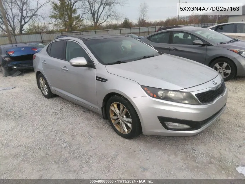 2013 Kia Optima Ex VIN: 5XXGN4A77DG257163 Lot: 40865660