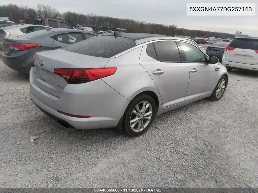 2013 Kia Optima Ex VIN: 5XXGN4A77DG257163 Lot: 40865660