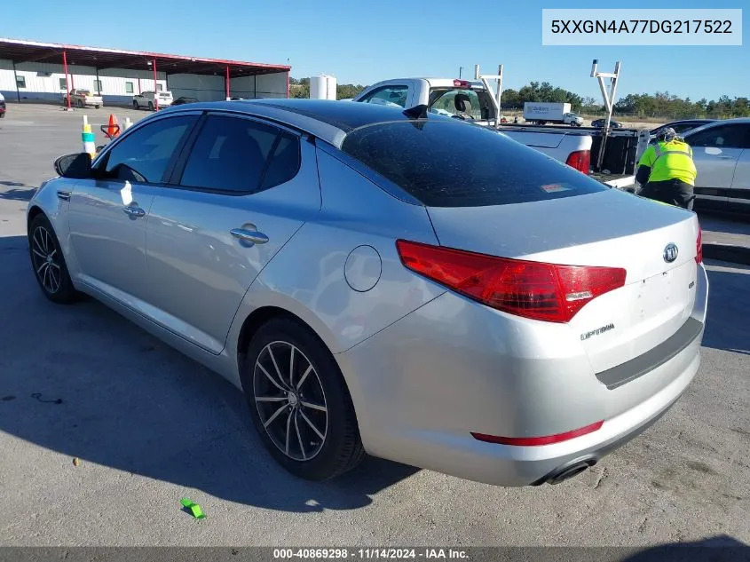 2013 Kia Optima Ex VIN: 5XXGN4A77DG217522 Lot: 40869298