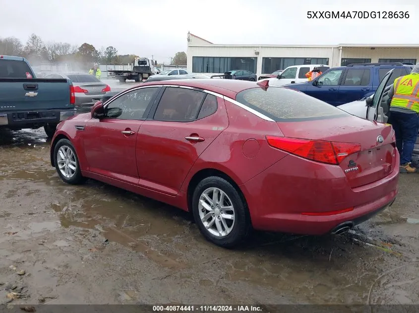 2013 Kia Optima Lx VIN: 5XXGM4A70DG128636 Lot: 40874441