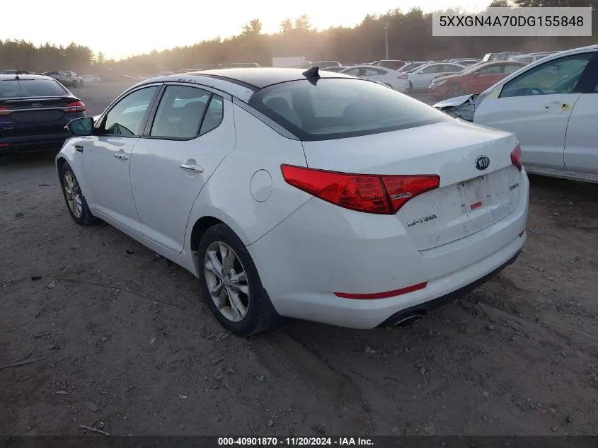 2013 Kia Optima Ex VIN: 5XXGN4A70DG155848 Lot: 40901870